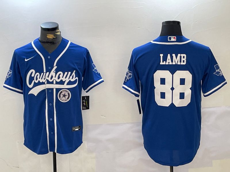 Men Dallas Cowboys #88 Lamb Blue Joint Name 2024 Nike Limited NFL Jersey style 930->indianapolis colts->NFL Jersey